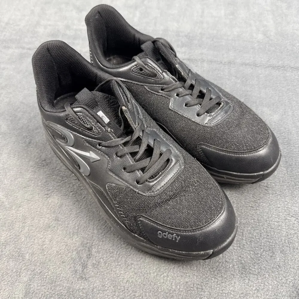 Gravity Defyer GDEFY Womens Size 10 Black Walking Shoes Sneakers